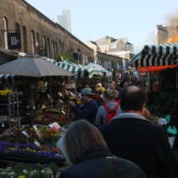 Beliebter Blumenmarkt in London