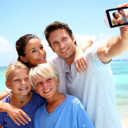 Urlaub-Familie-Ausflug