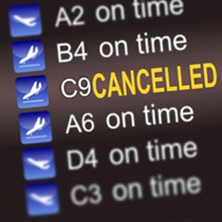Flug gecancelled