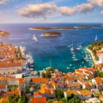 Kroatien, Hvar - Stadtausblick