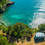 Wohnmobil an der Küste Kroatiens
