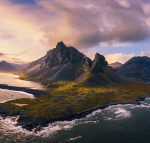 Der Berg Krossanesfjall
