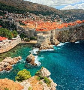 Blick auf die Küste von Dubrovknik