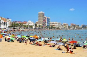 Strandpromenade in Peniscola ist wunderschön